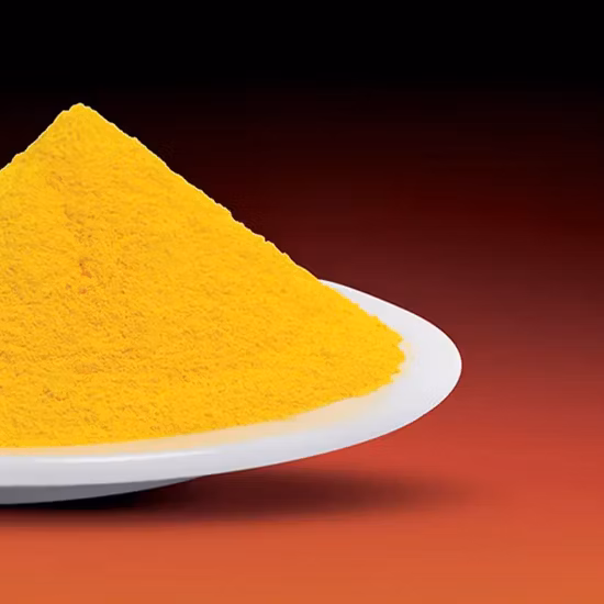Polvere di ossido di bismuto giallo altamente pura al 99,99%.