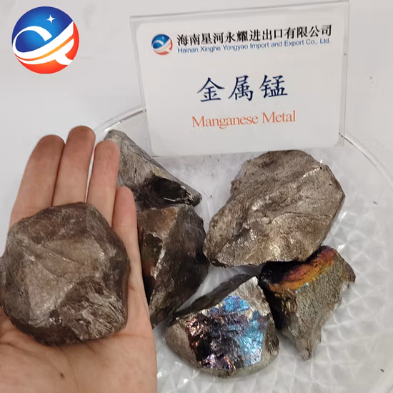 Fornitura in fabbrica di pepite di metallo al manganese di alta qualità 98%, 97%, 96% di manganese